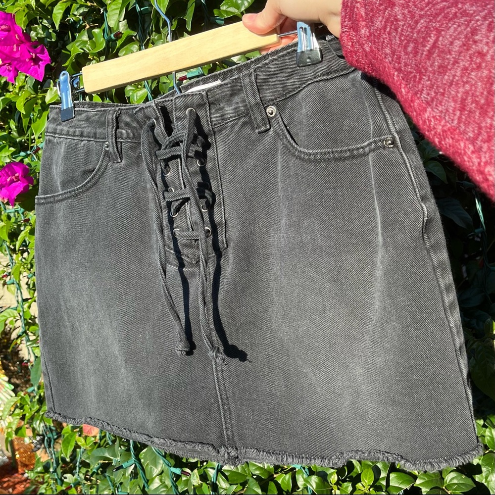 🖤 BONGO | Black Denim Skirt 🖤